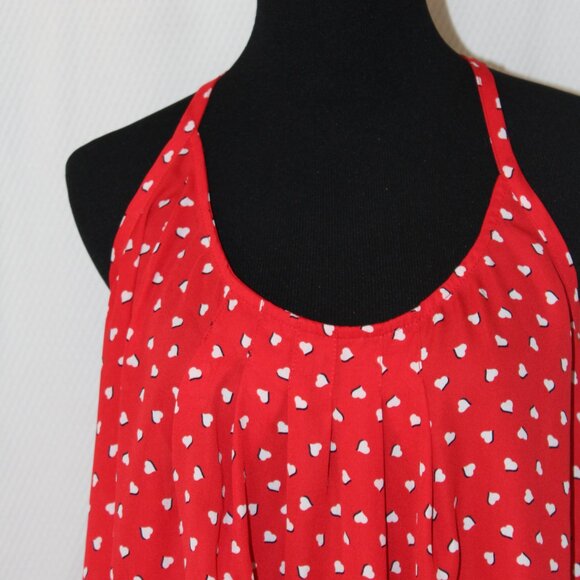 TORRID TANK CAMISOLE Hearts Criss Cross Back 4 4X 26 Pre-Loved - Picture 3 of 11
